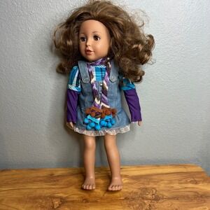 Adora‎ Amazing Girls Ava Doll Dressed Brown Hair Scarf 18"